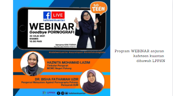 Program WEBINAR anjuran  kafeteen kuantan  dibawah LPPKN